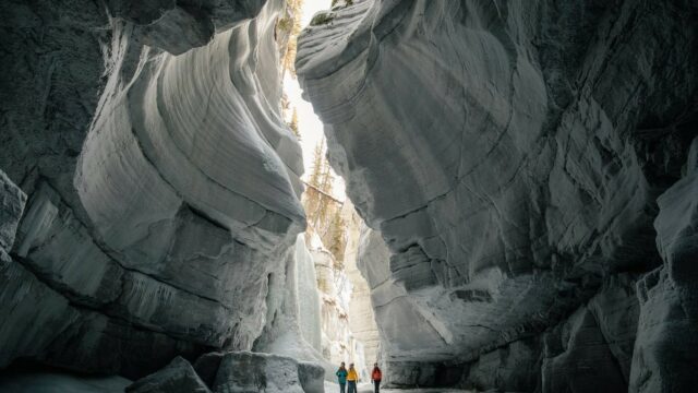 Maligne Canyon in Jasper National Park Alberta